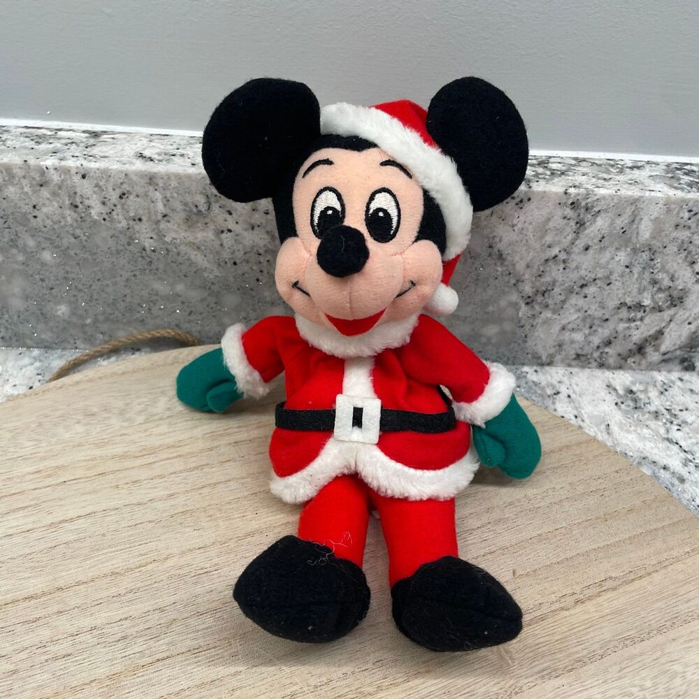 Vintage Mickey Mouse Stuffed Beanbag Plush Disney Store Toy Decor
